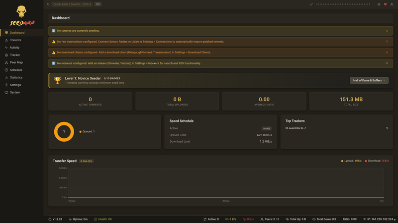 Seedarr Dashboard